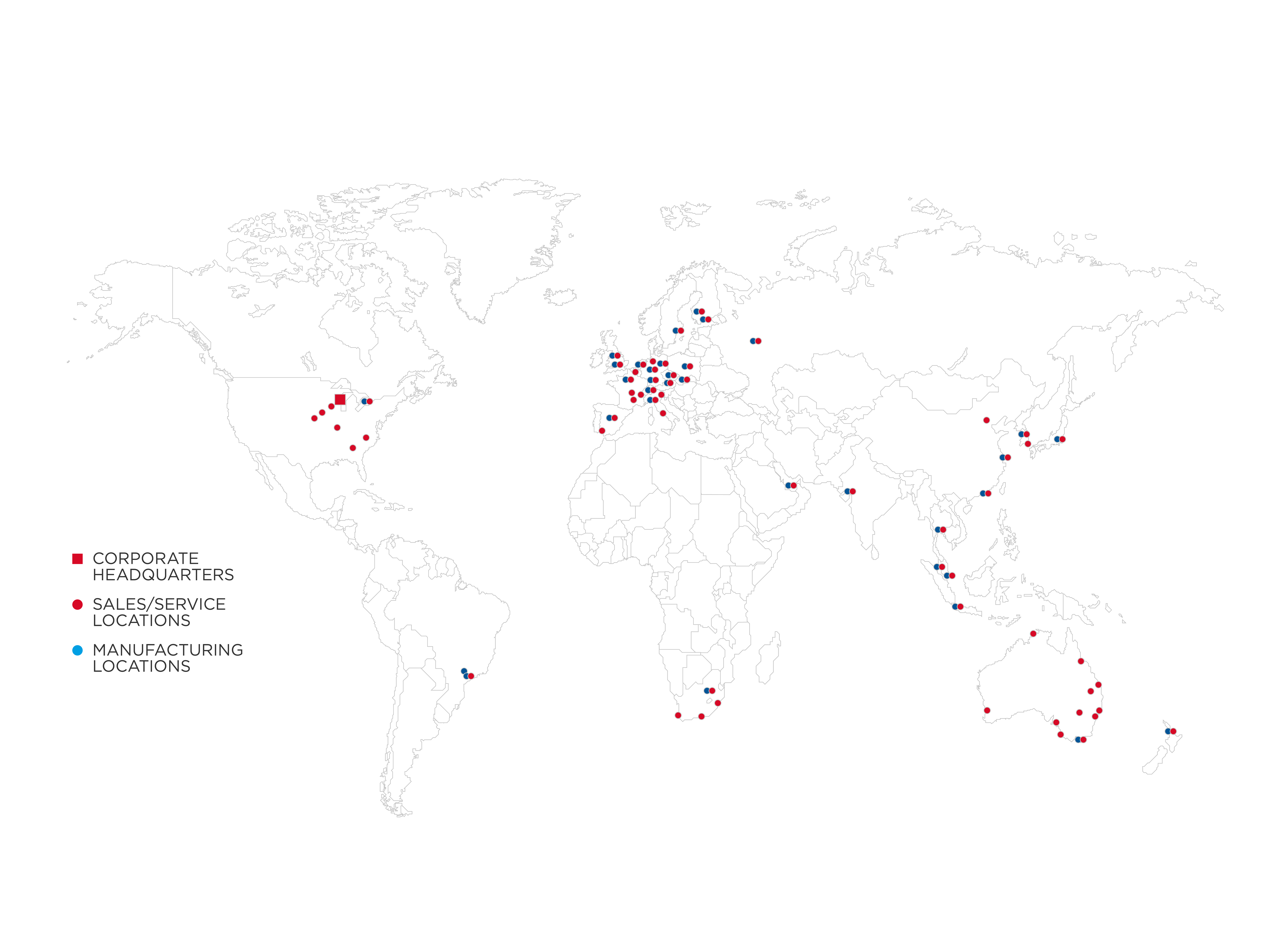 Elmo Rietschle Locations Map
