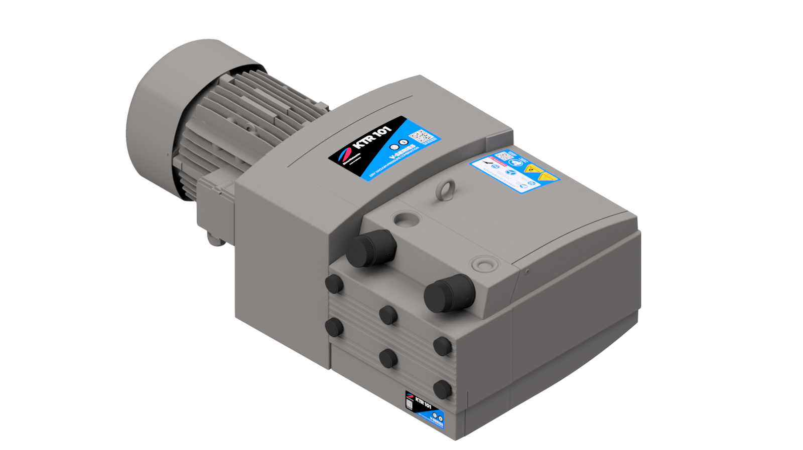Dry running rotary vane pressure-vacuum pump V-KTR