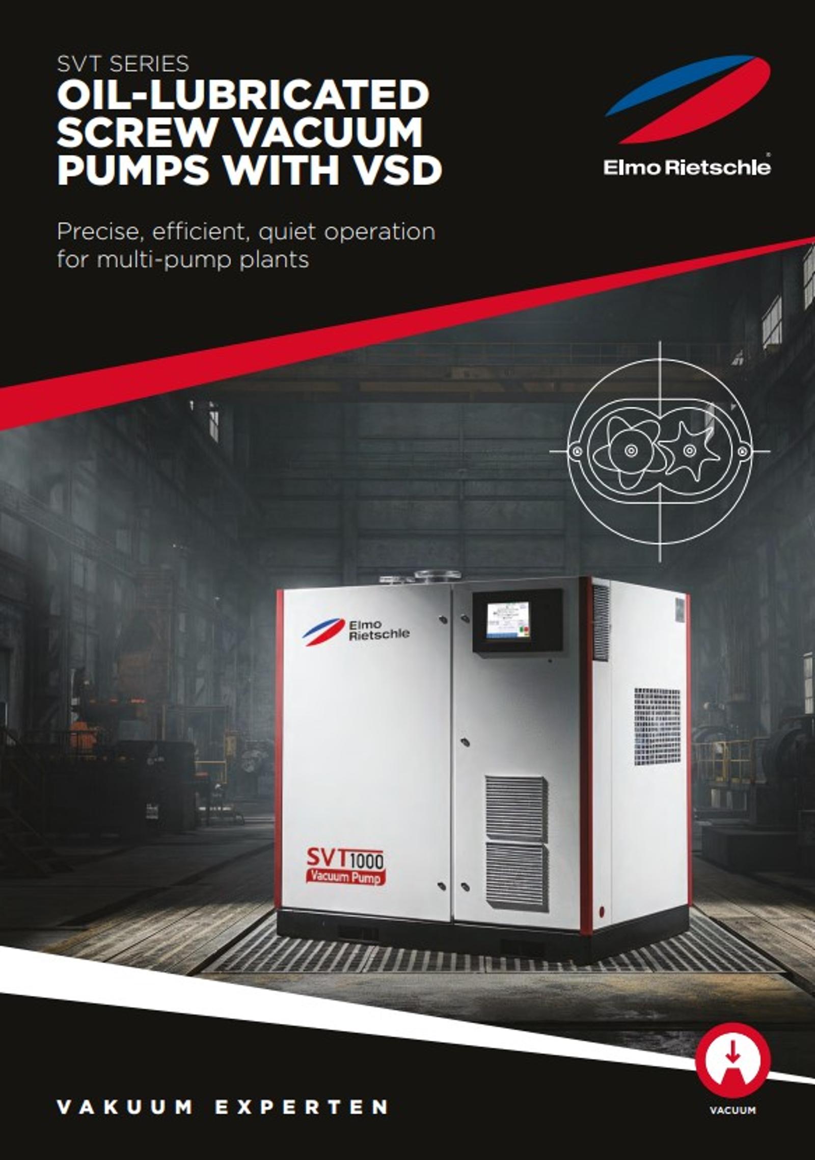 SVT Series Oil Screw Vacuum Pump Brochure Image EN