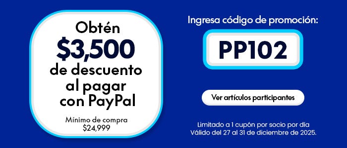 $3500 de descuento Paypal