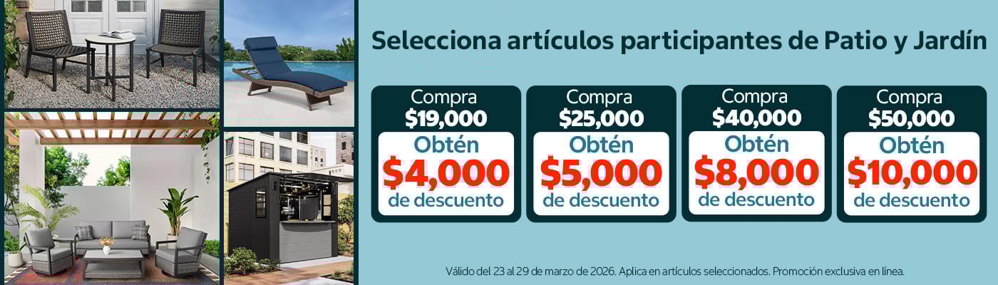 Artículos de Patio y Jardín en Descuentos