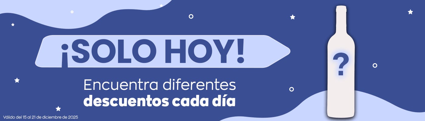 Solo hoy! Descuentos diferentes cada día