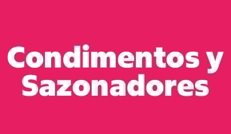 Condimentos y Sazonadores