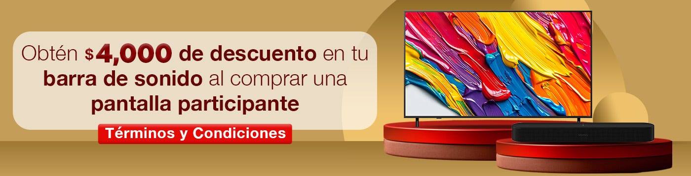 Compra pantalla y barras de sonido