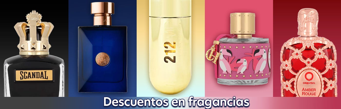 Banner descuento en Fragancias