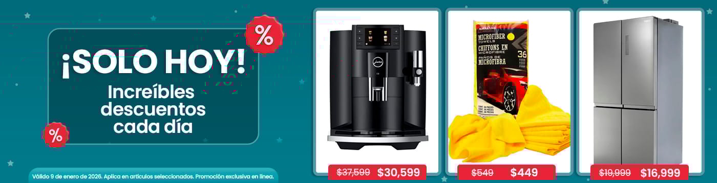 Increíbles descuentos cada día.