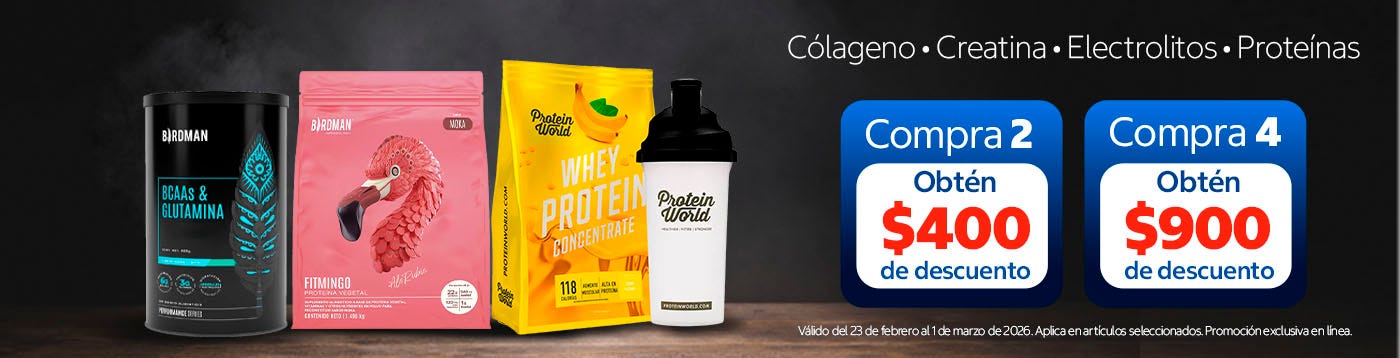 Proteínas, Colágeno, Creatina y Electrolitos