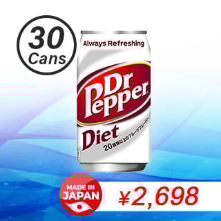 Diet Dr. Pepper 350ml x 30 Cans