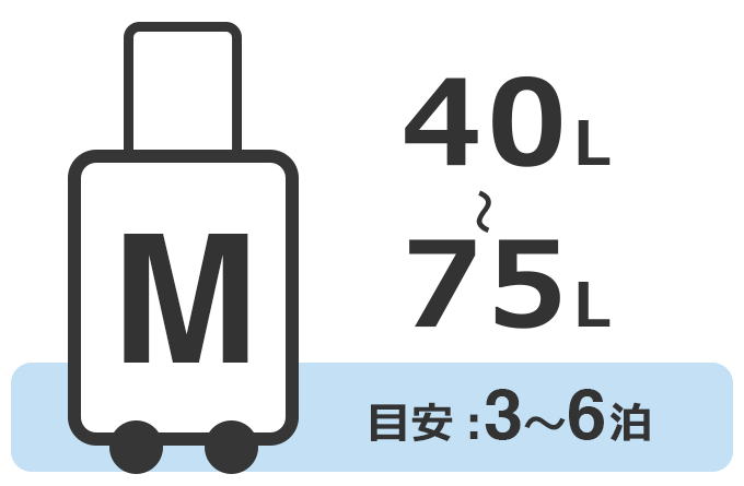 Mサイズ (40~75L)