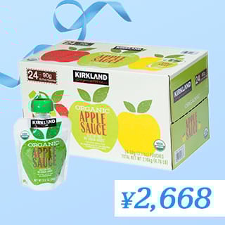 Kirkland Signature Organic Apple Sauce 90g x 24pack