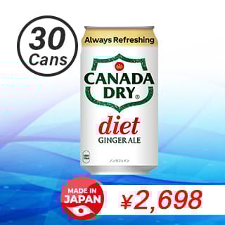 Diet Canada Dry Ginger Ale 350ml x 30 Cans