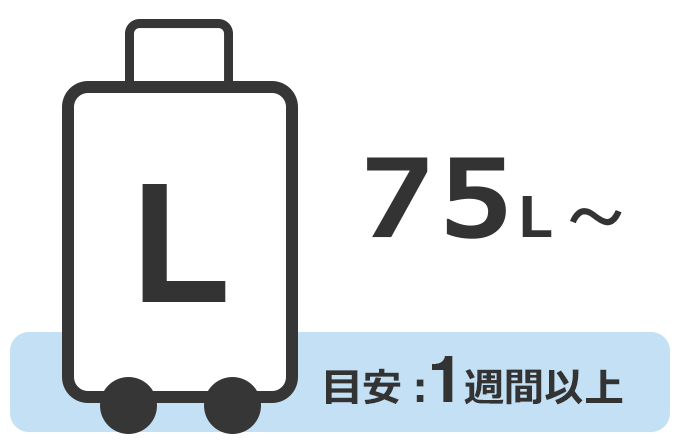 Lサイズ (75L~)