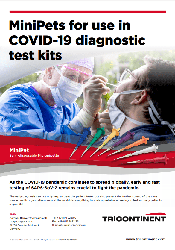 MiniPets zur Verwendung in COVID-19-Diagnosetestkits