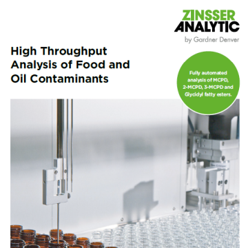 High throughput analysis of food and oil contamination 