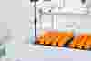 dispensing into orange lidded vial