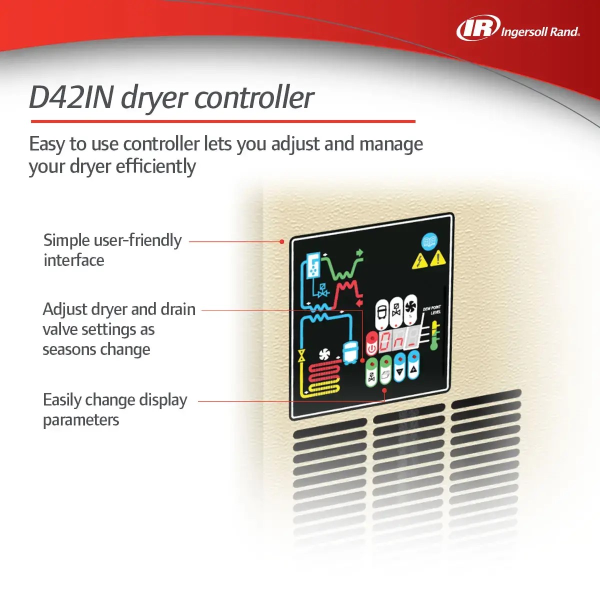 Product Photo Exterior non cycling refrigerated dryer controller