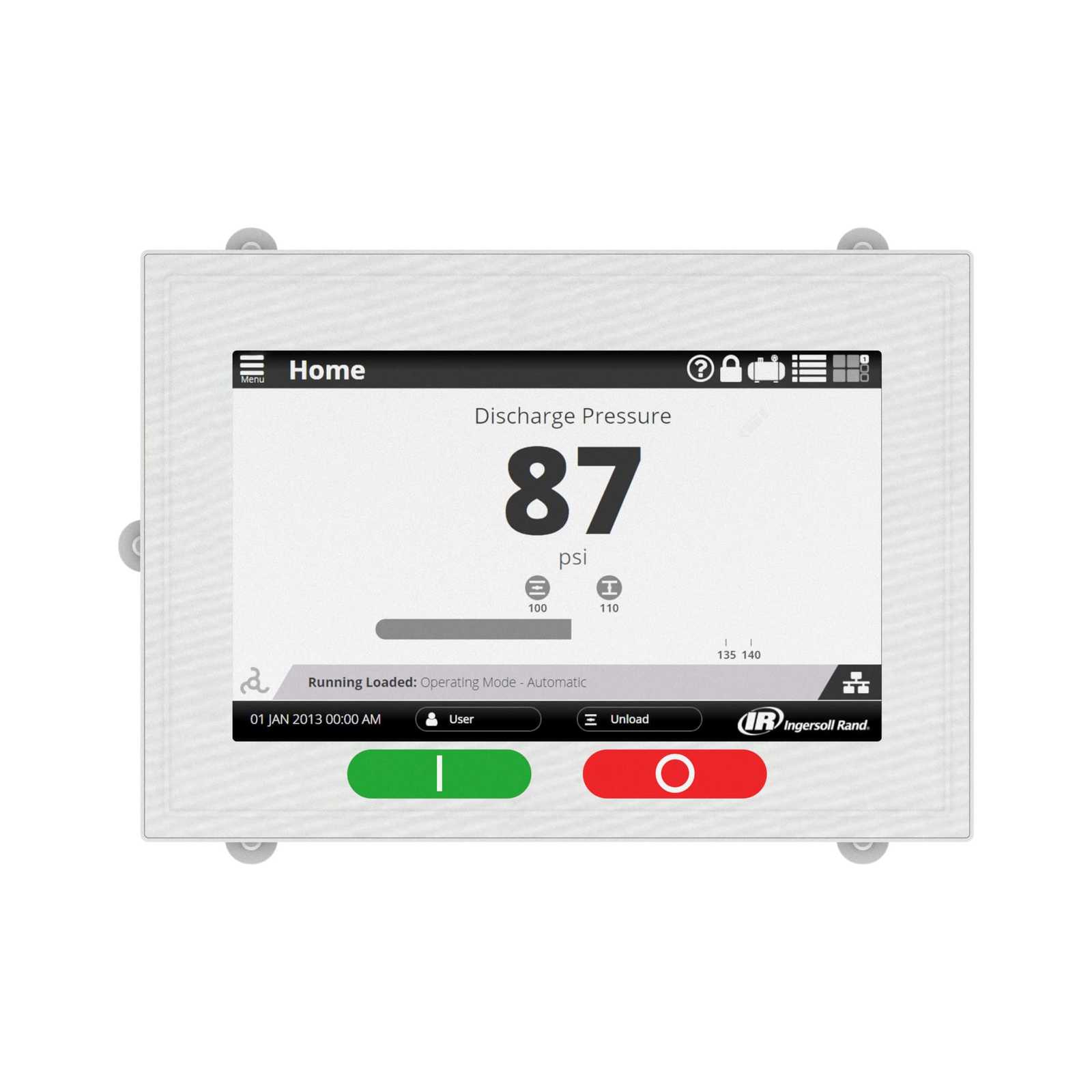 Product Photo Exterior front xs series rotary compressor controller xs180