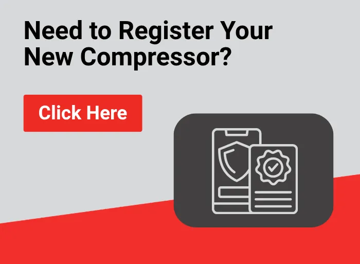 Compressor warranty registration