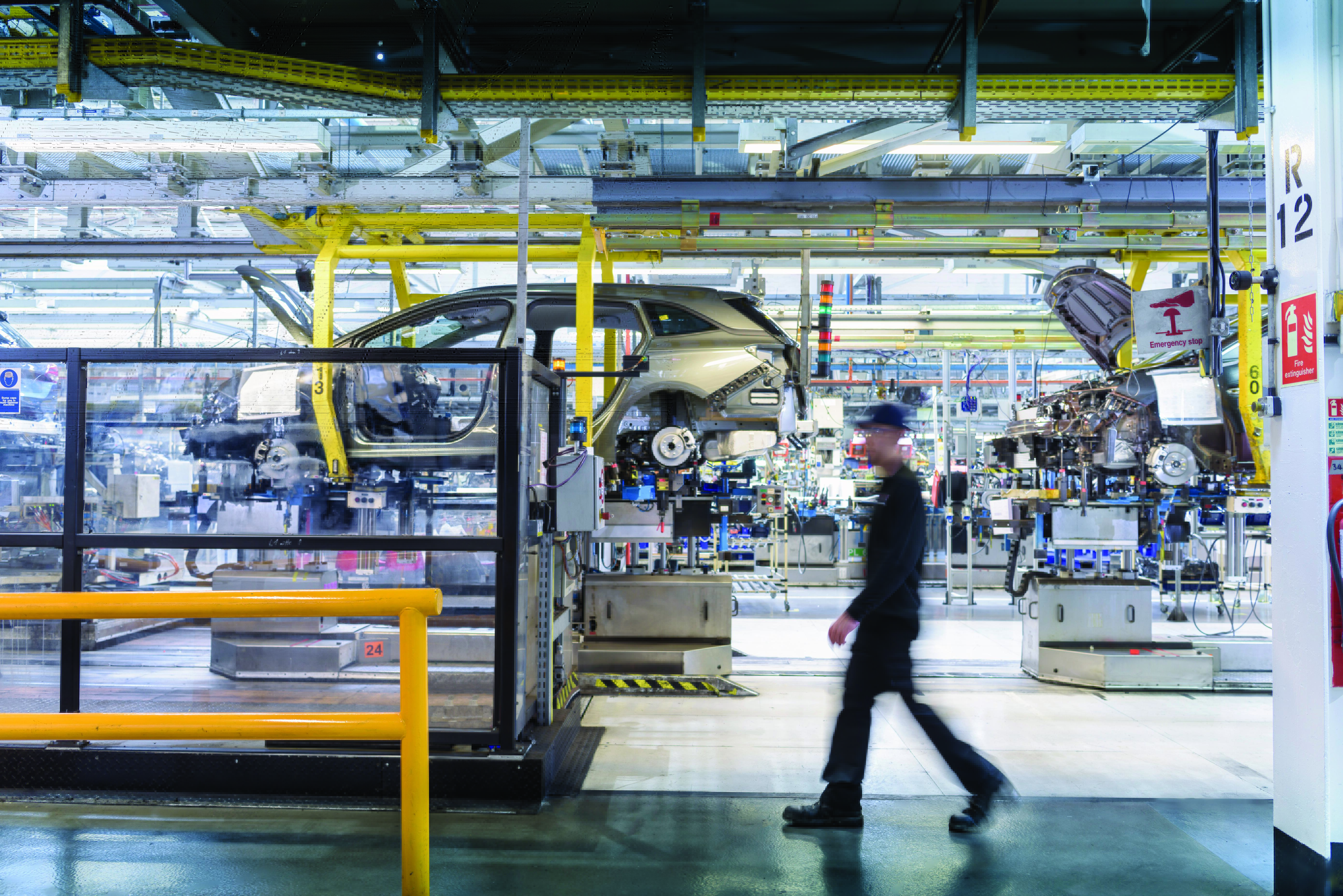 Automotive assembly plant floor