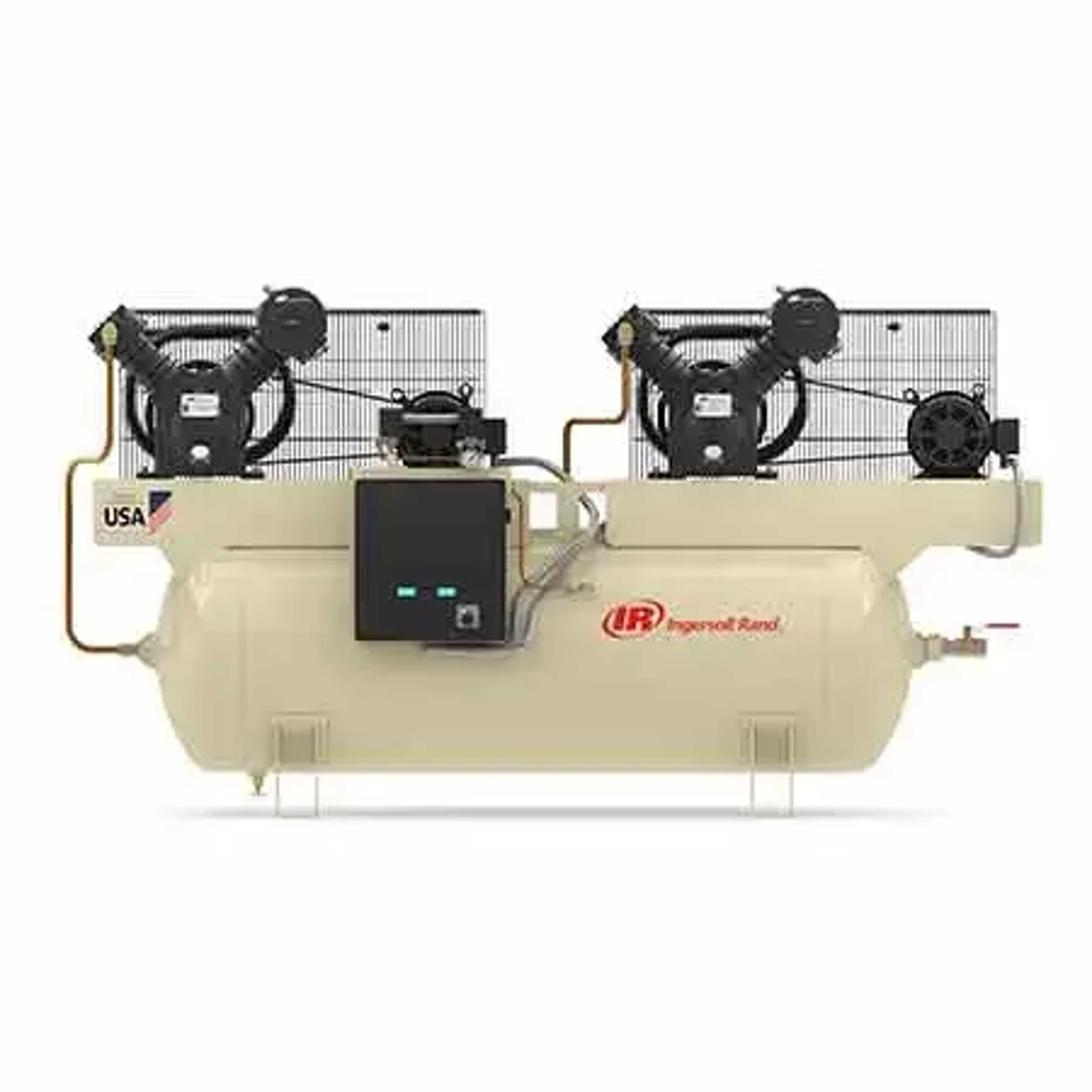 Two-Stage Electric Duplex Reciprocating Compressor 2-25 hp