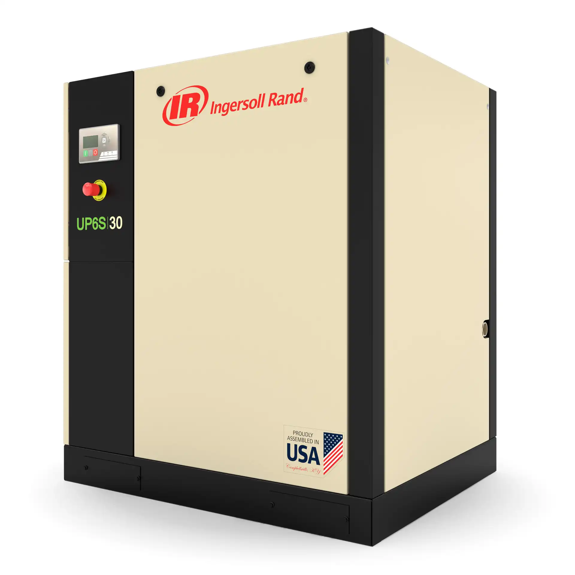 UP6S 20-30 HP Oil Flooded Rotary Screw Air Compressor - Exterior Front