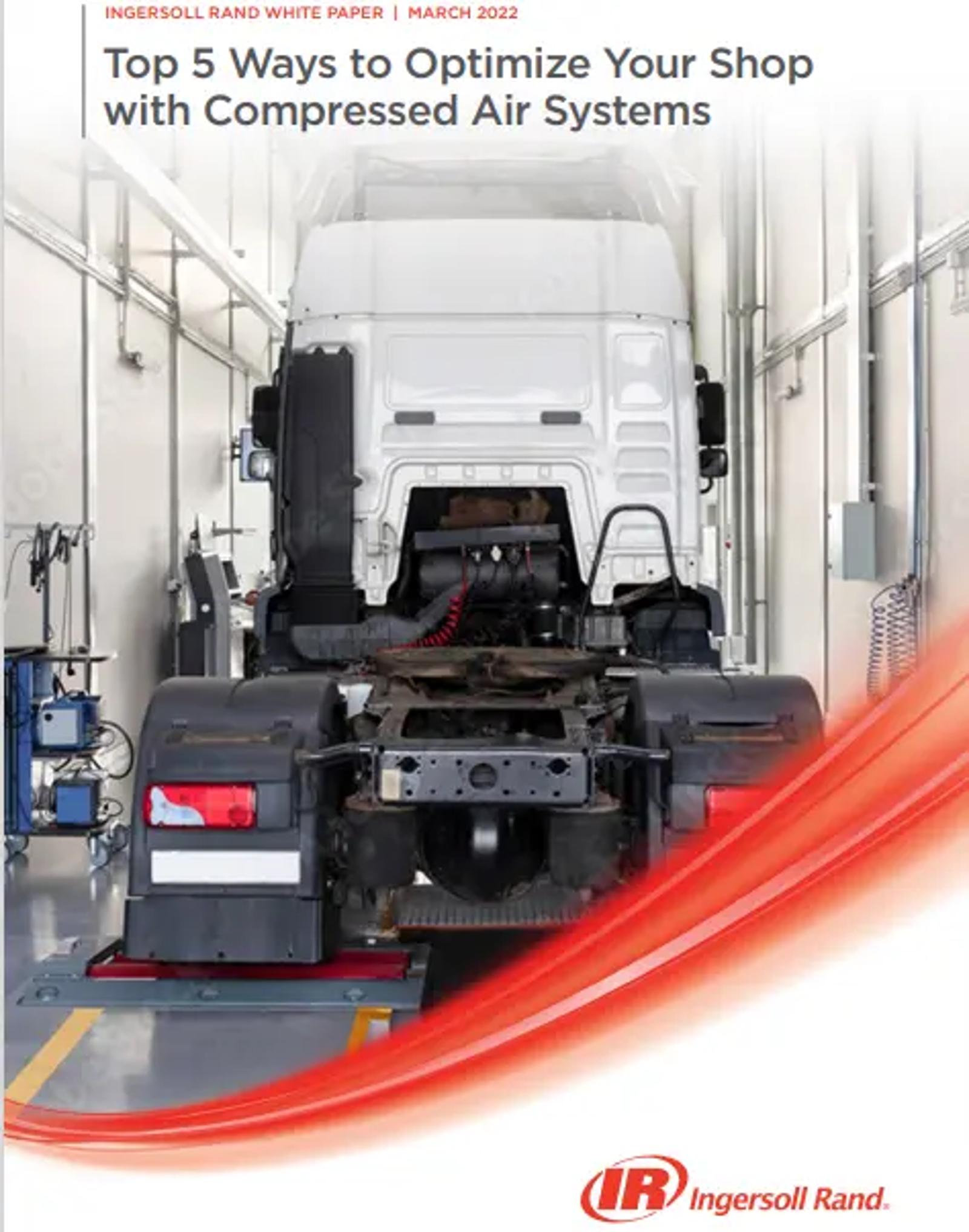 Top 5 Ways to Optimize Your Shop with Compressed Air Systems - Whitepaper Cover