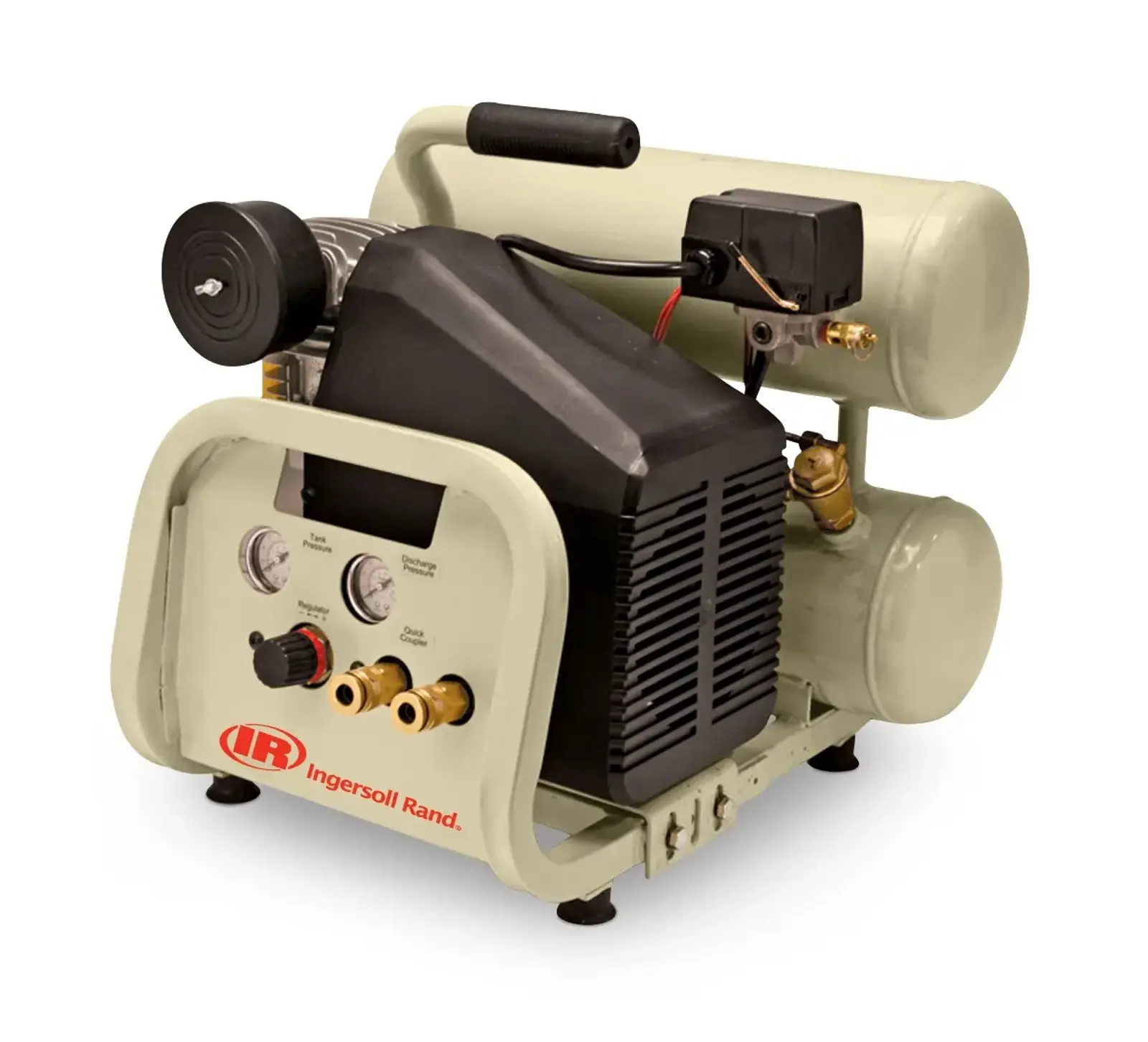 Twin Stack Small Portable Reciprocating Air Compressor 2 HP