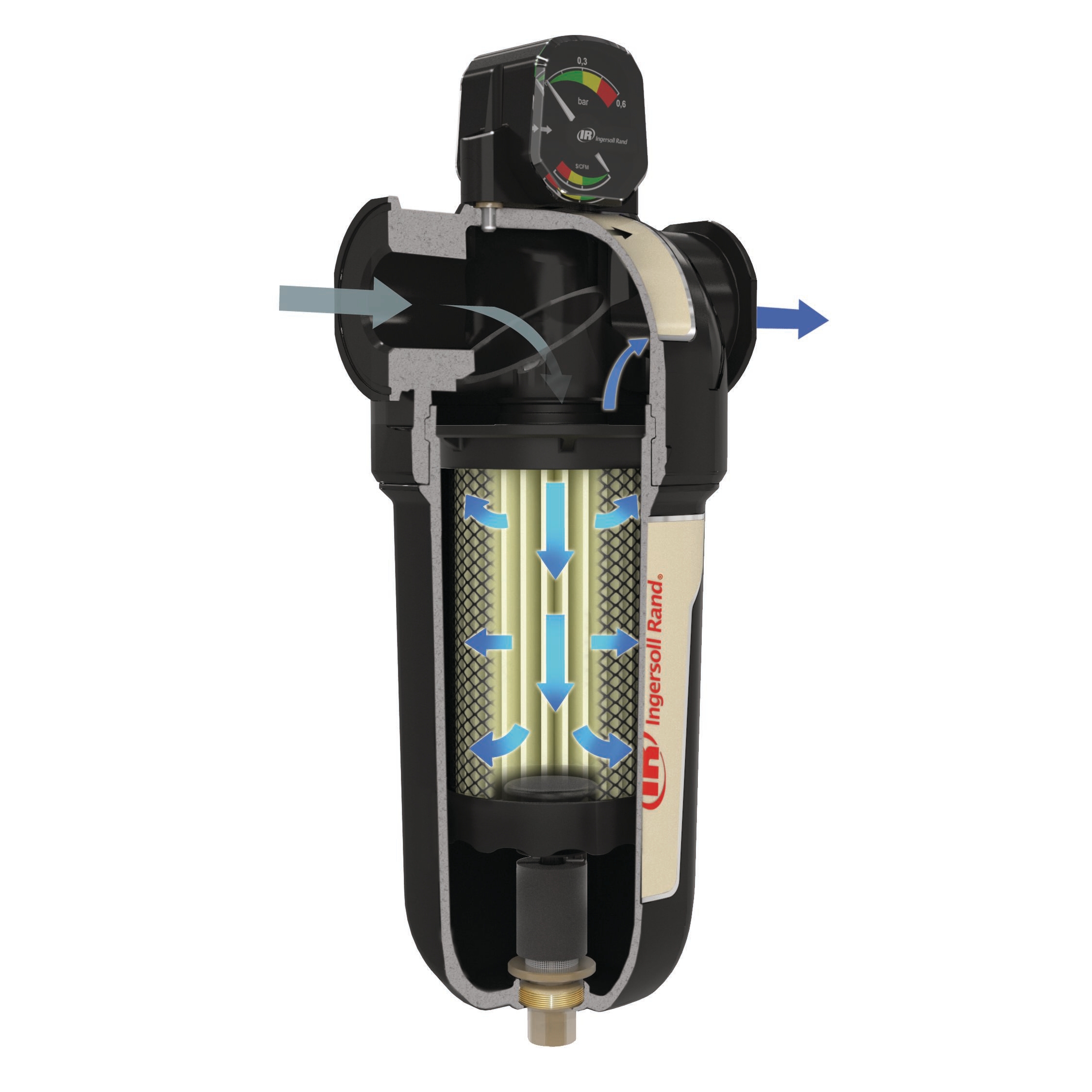 インガソール・ランド「Ingersoll Rand」フィルター IRC1350互換エレメント（グレードIRC 用) インガソール・ランド「Ingersoll Rand」フィルター IRH1775互換