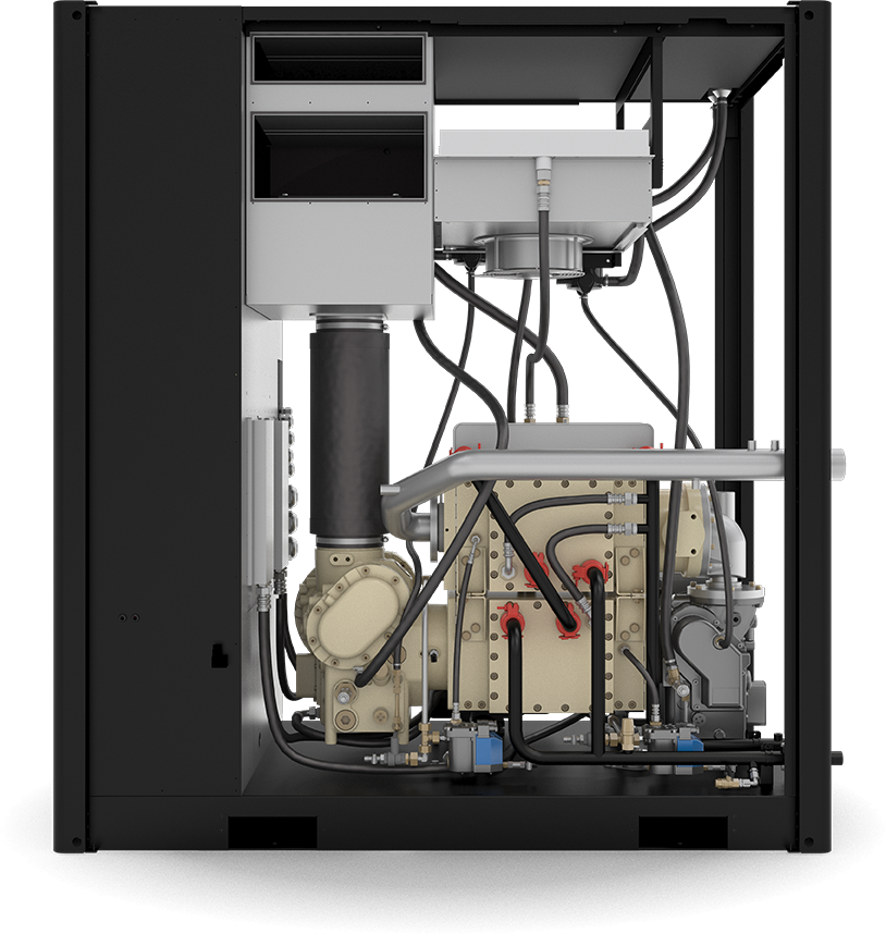 Heat Recovery Dryer Left Cutaway