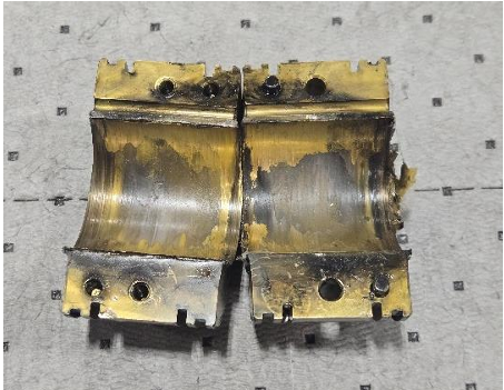 Failed Bearing insert