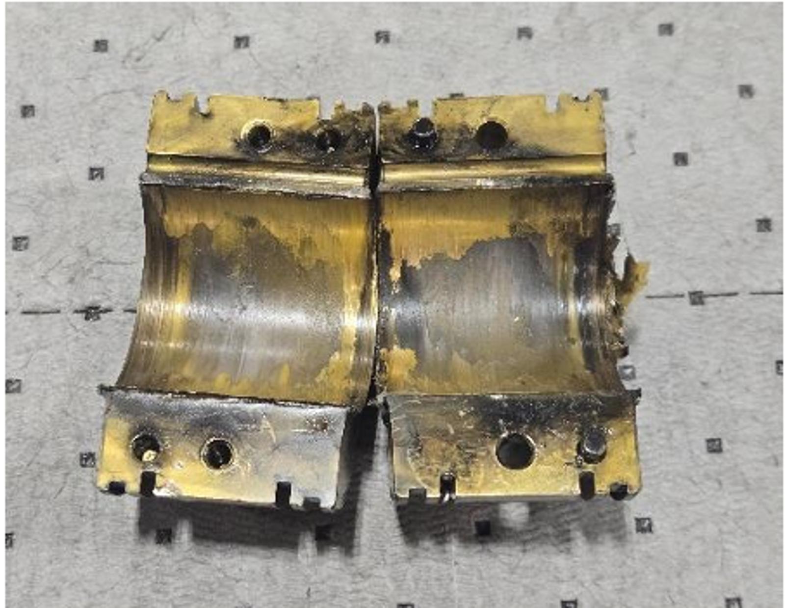 Failed Bearing insert