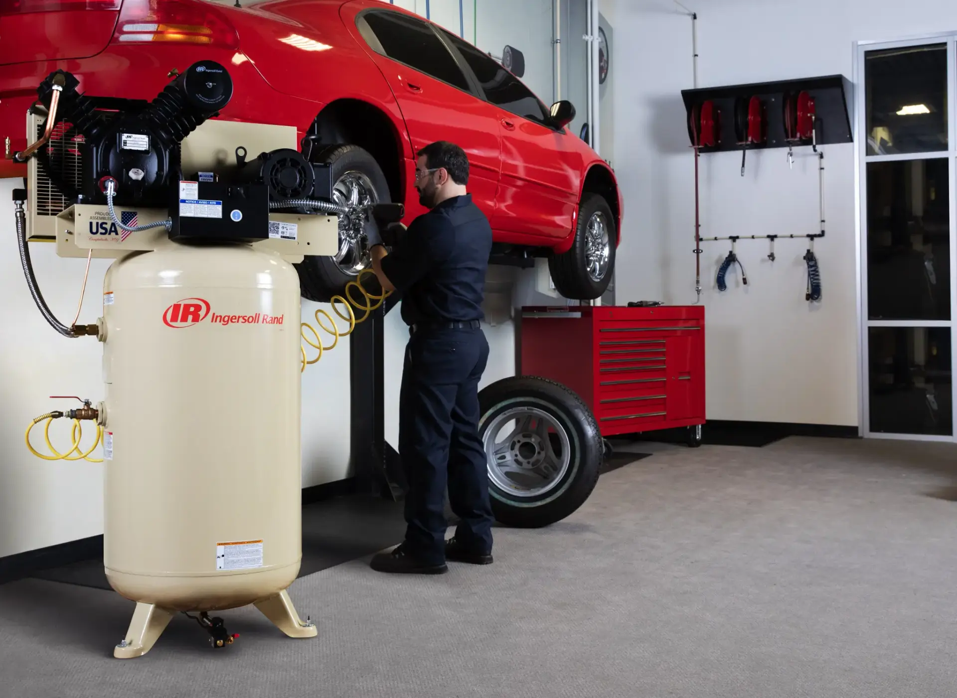 Two-Stage Electric Reciprocating Compressor 5-7.5 hp