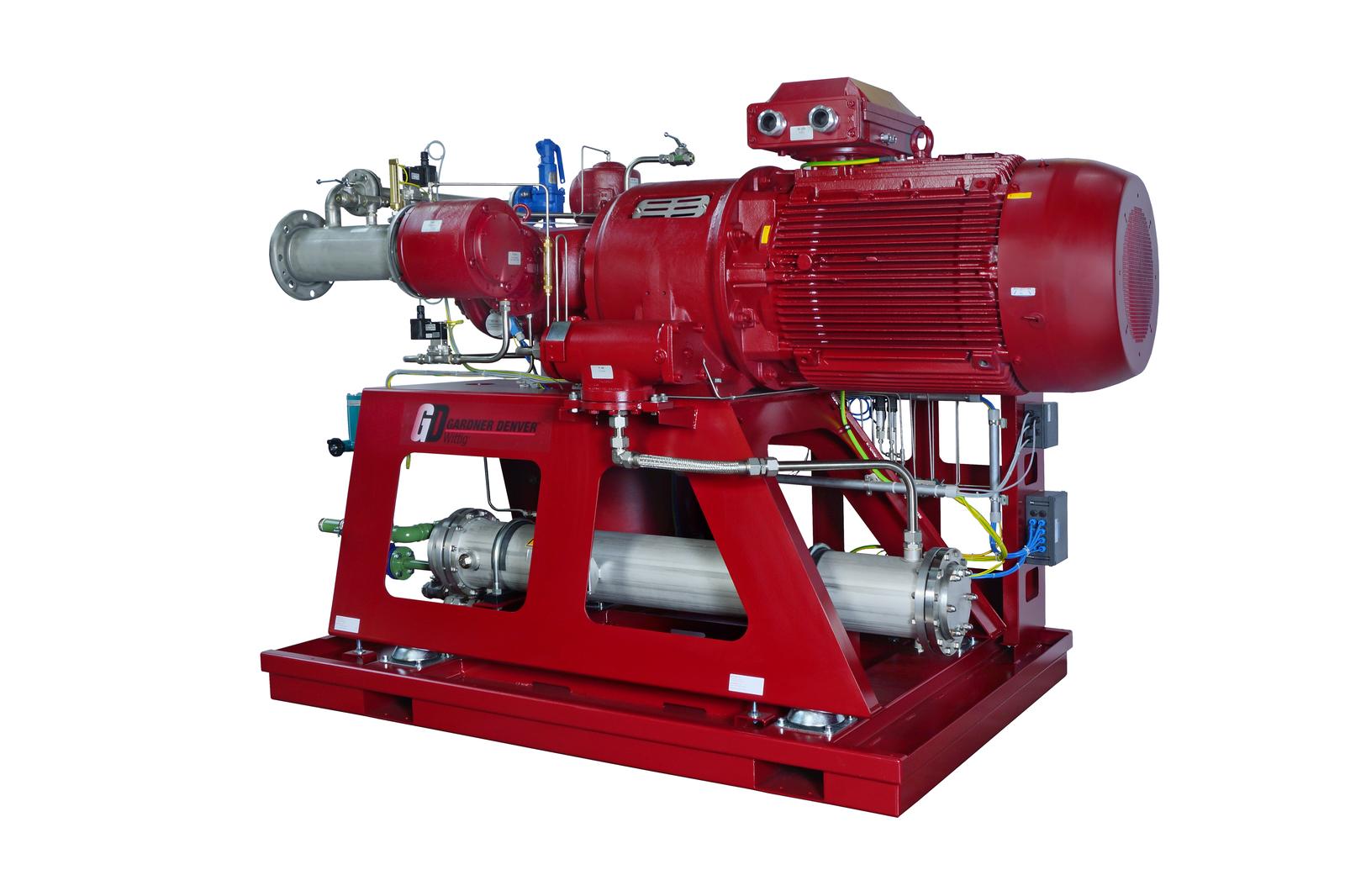 Rotary vane compressor system