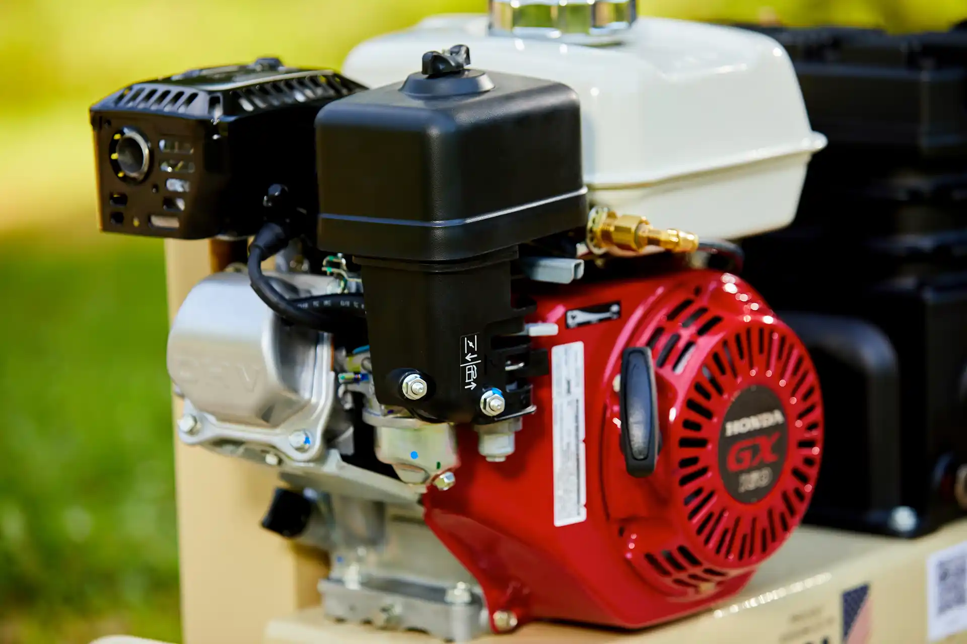 Ingersoll Rand Portable Gas Driven Air Compressor detail close up