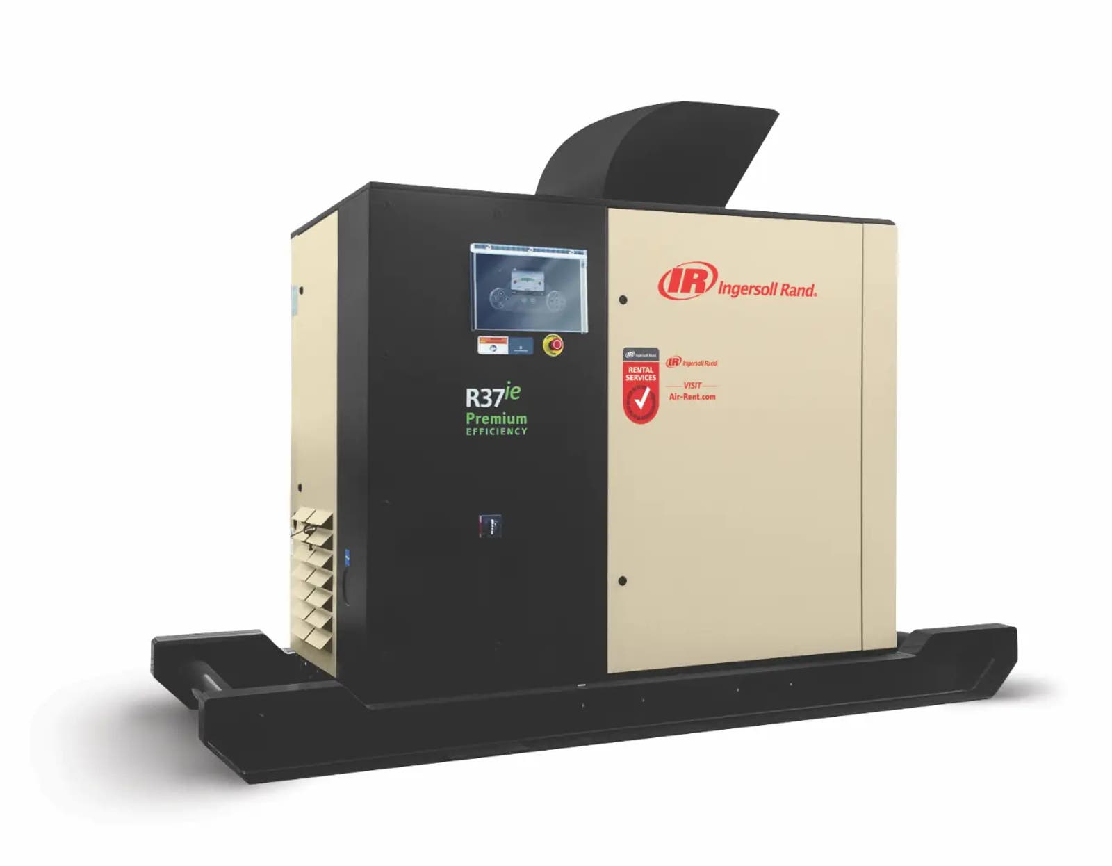 Rental next generation rs ie37 kw rotary oil flooded compressor rental