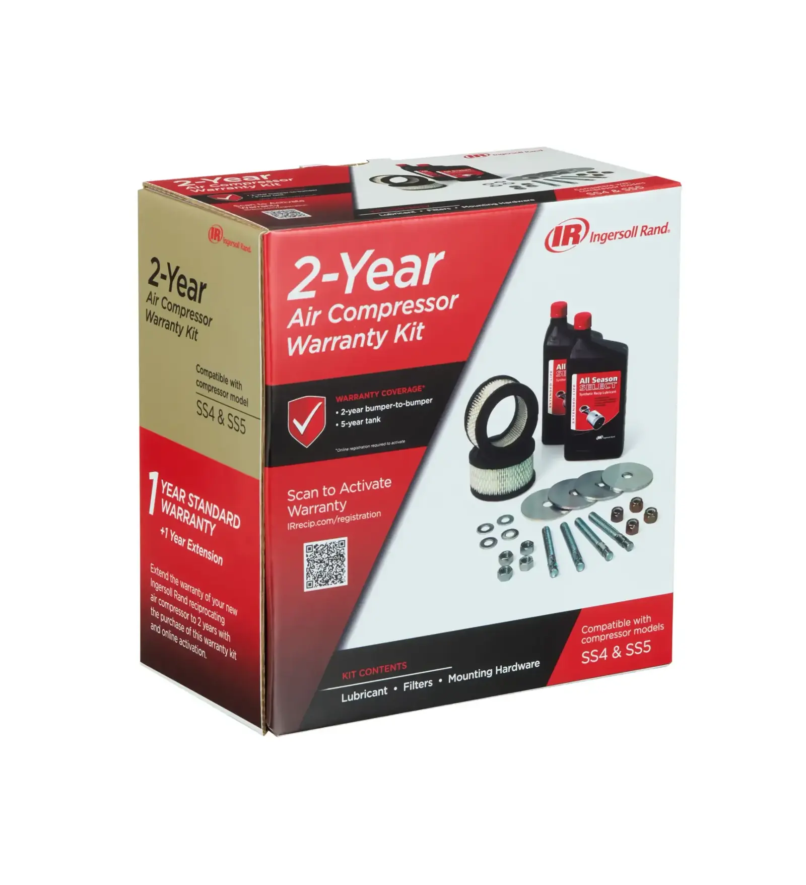 2-Year Warranty Start-Up Kits for Reciprocating Air Compressors
