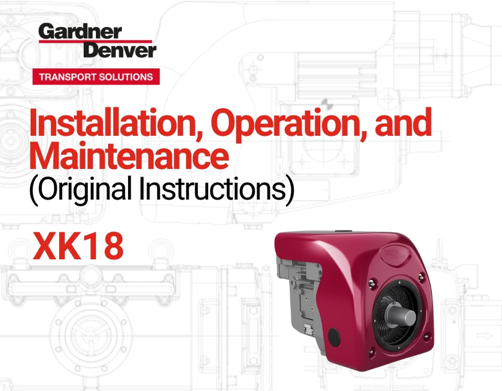 Gardner Denver Transport IOM XK18 cover