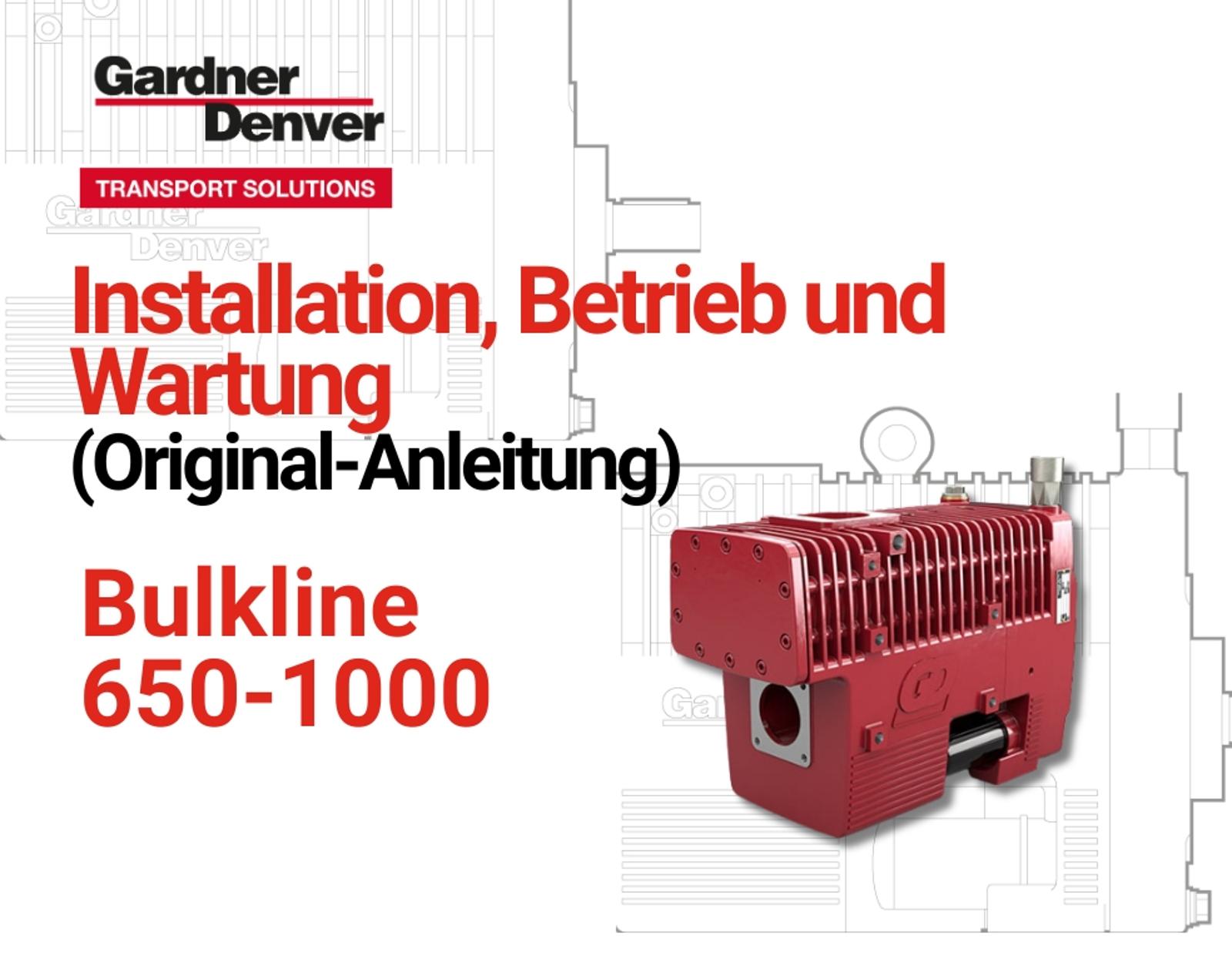 Gardner Denver Transport Bulkline IOM cover
