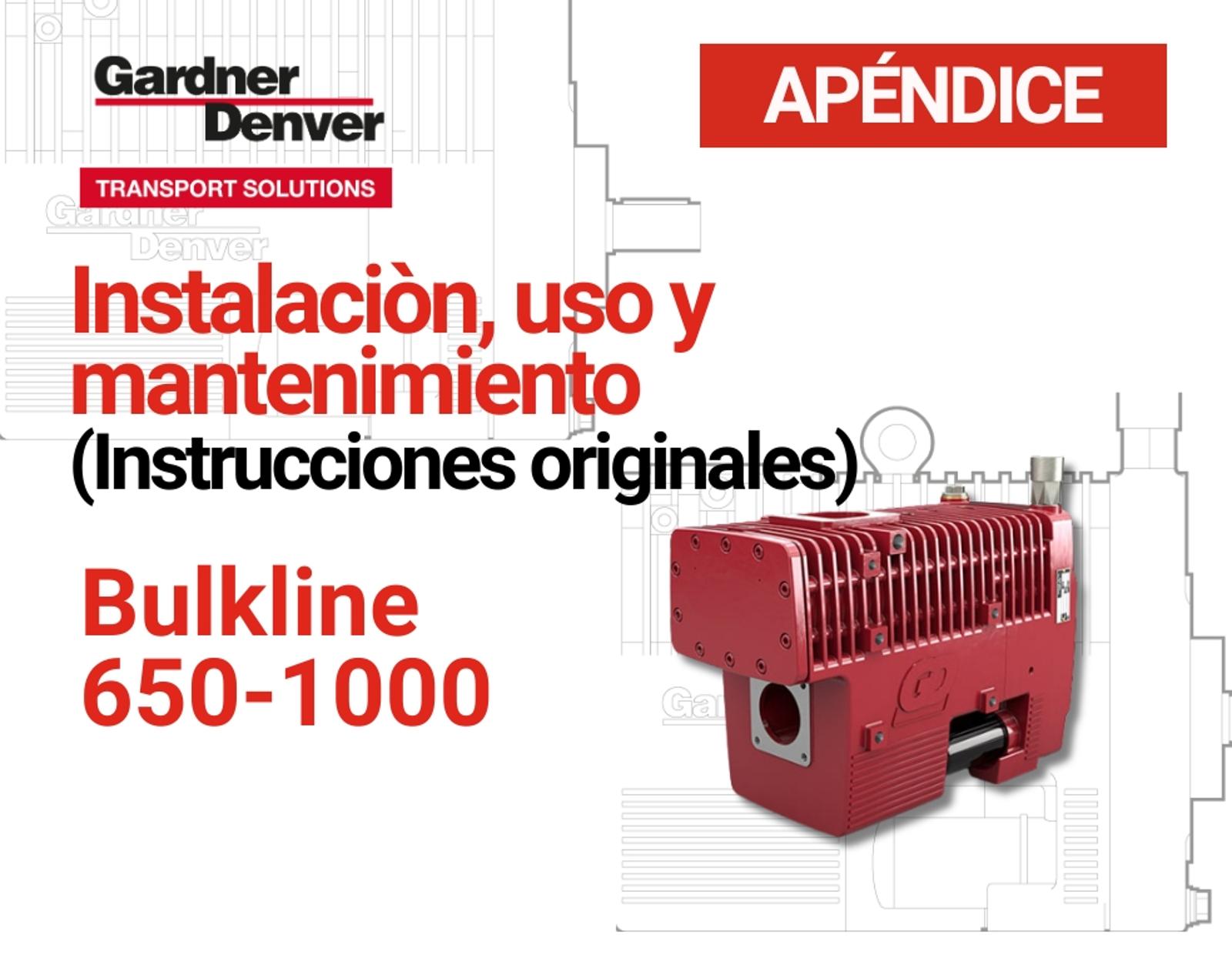 Gardner Denver Transport Bulkline IOM Appendix cover