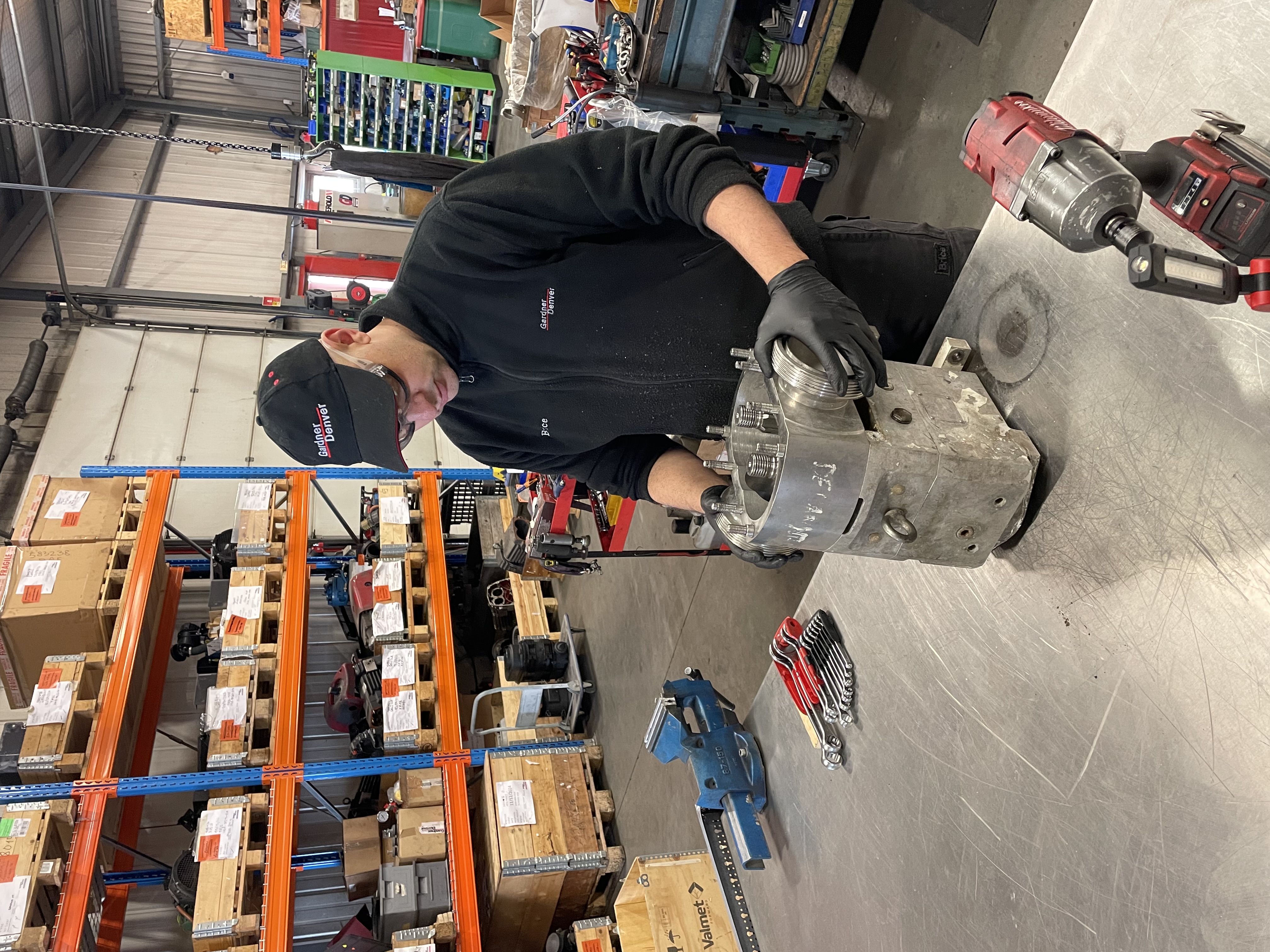 Gardner Denver Transport STP pump servicing