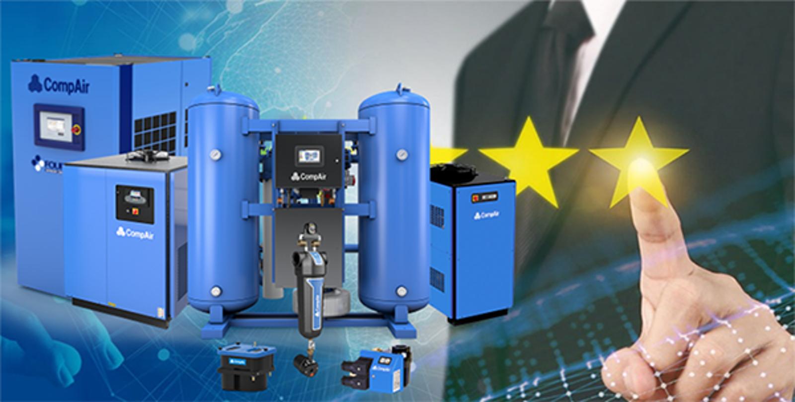 Apparecchiature per aria compressa CompAir e supporto ai distributori