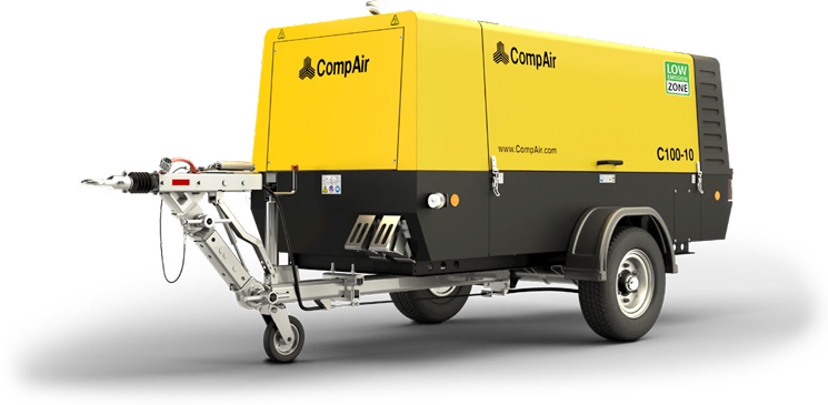 Portable C-Series air compressor for mining sites