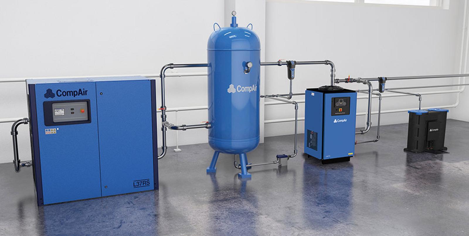 Installation de sécheurs d'air comprimé