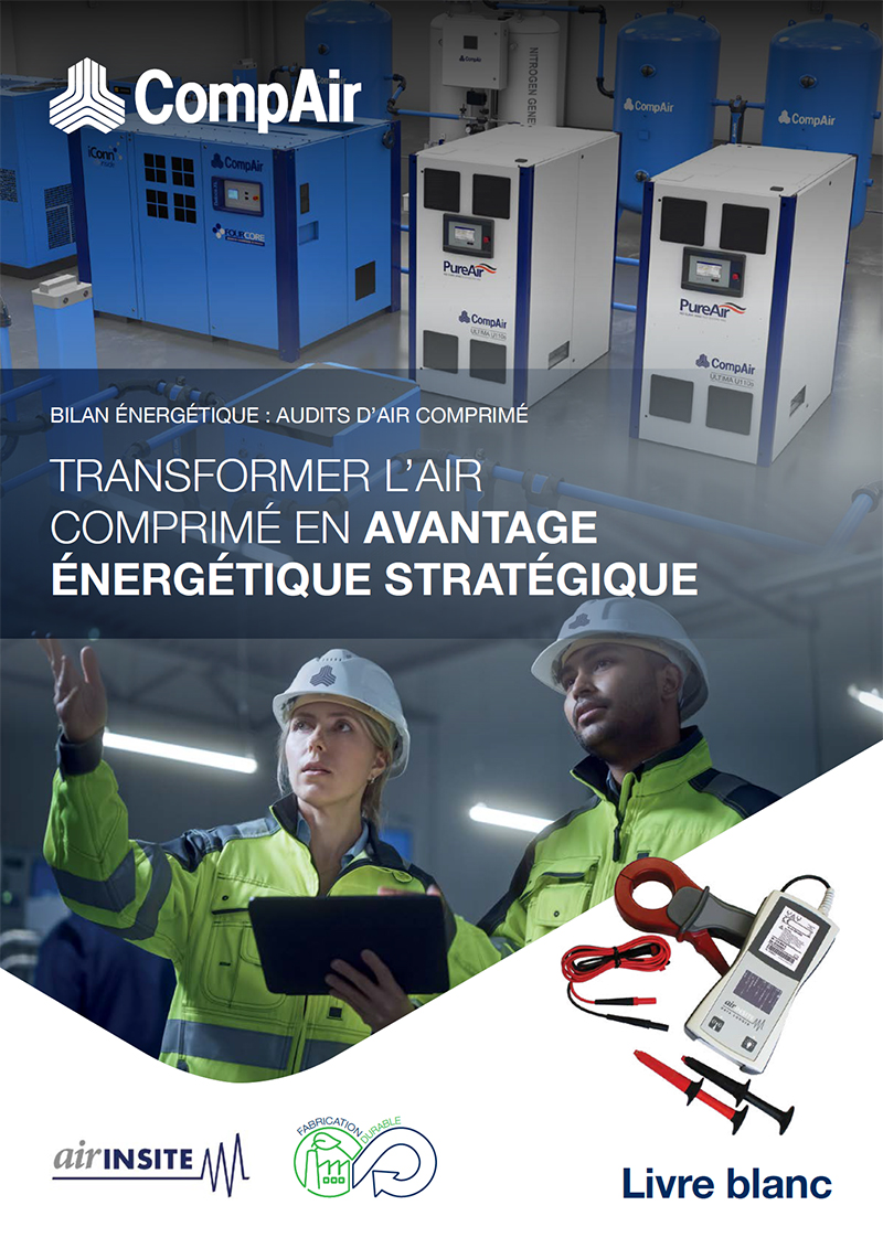 Couverture du livre blanc CompAir sur l’audit d’air comprimé