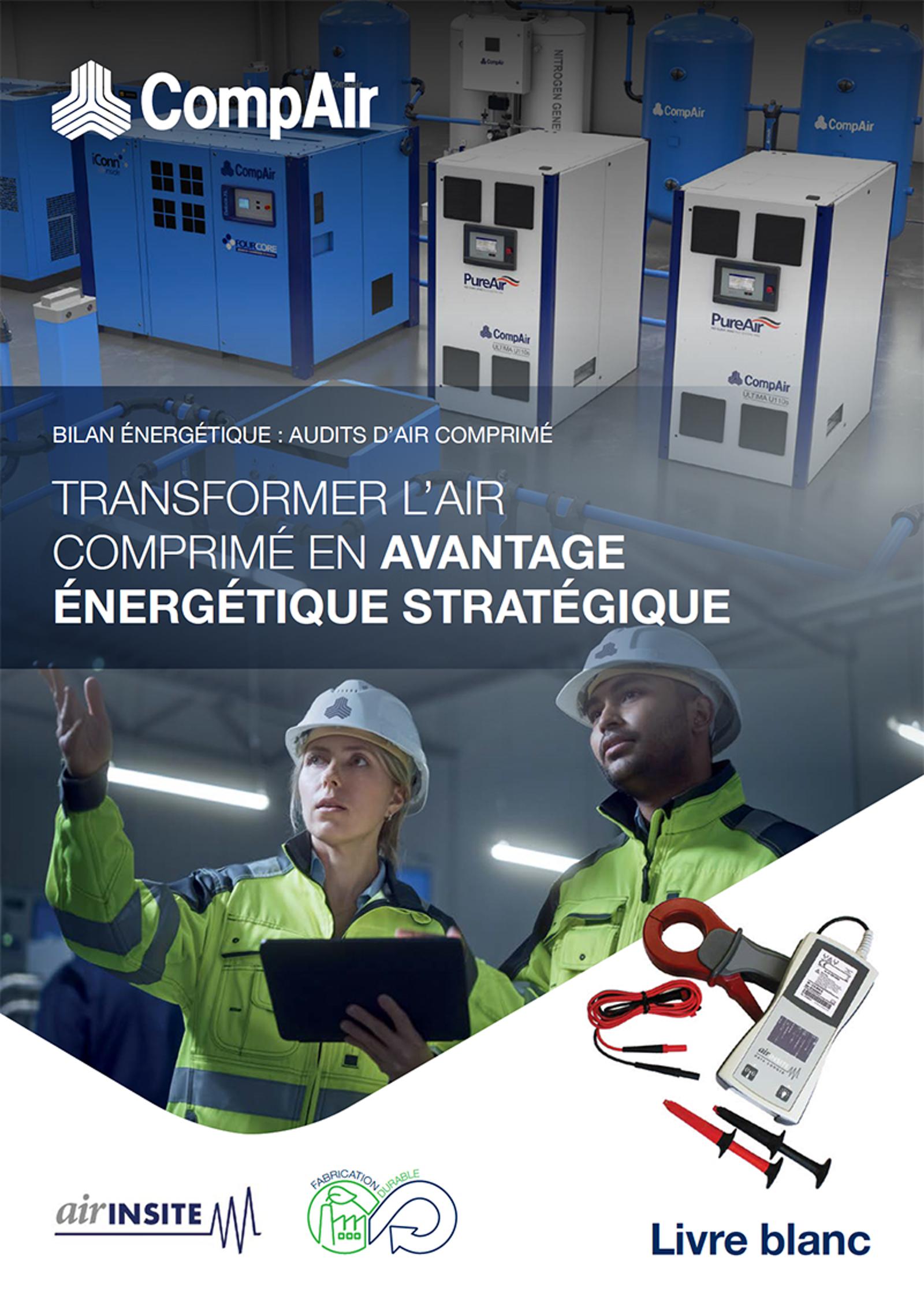Couverture du livre blanc CompAir sur l’audit d’air comprimé