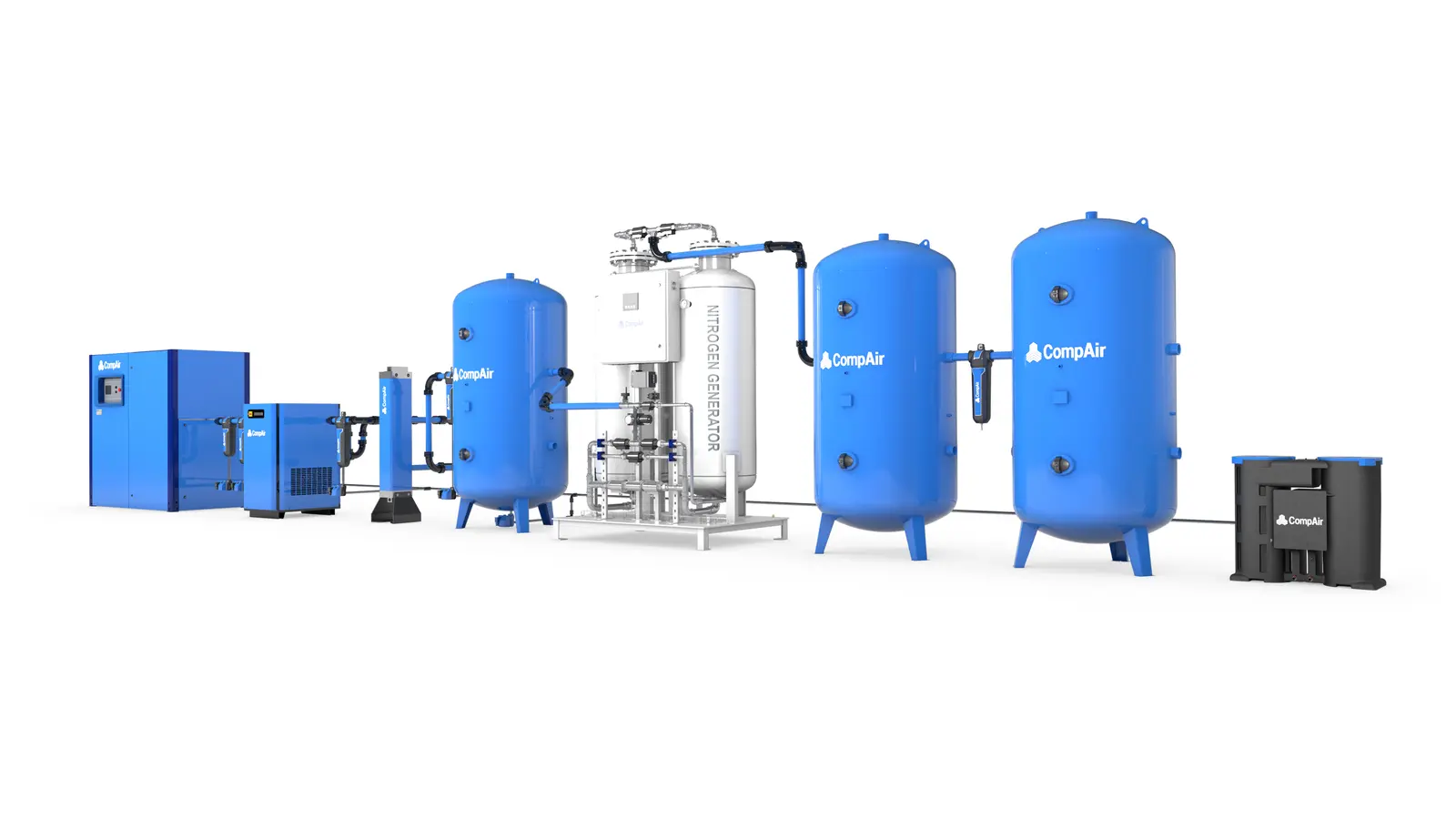Instalacja generatorów azotu CompAir