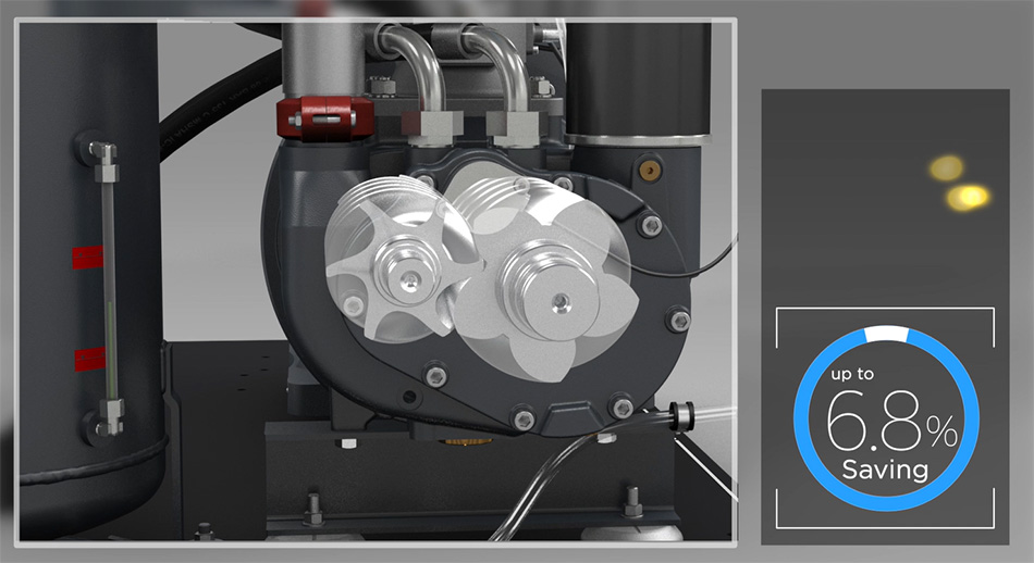 élément de compression à haut rendement économique