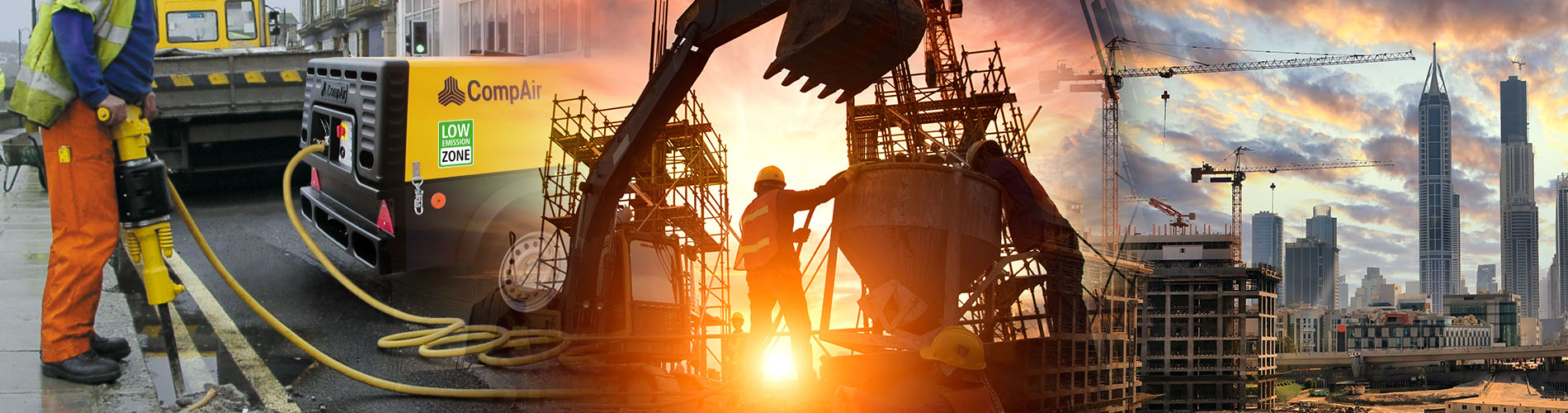 Sprężarka powietrza Compair Narzędzia pneumatyczne Banner