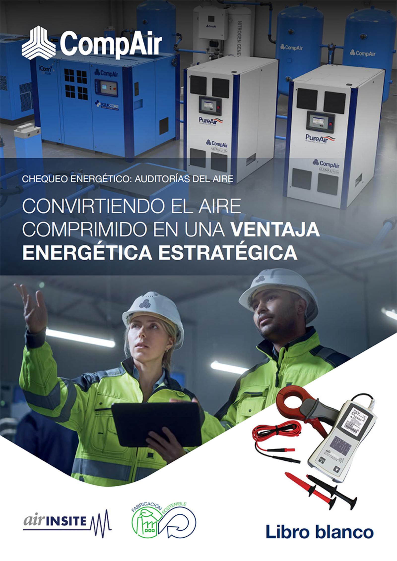 Portada del white paper de CompAir sobre auditorías de aire comprimido