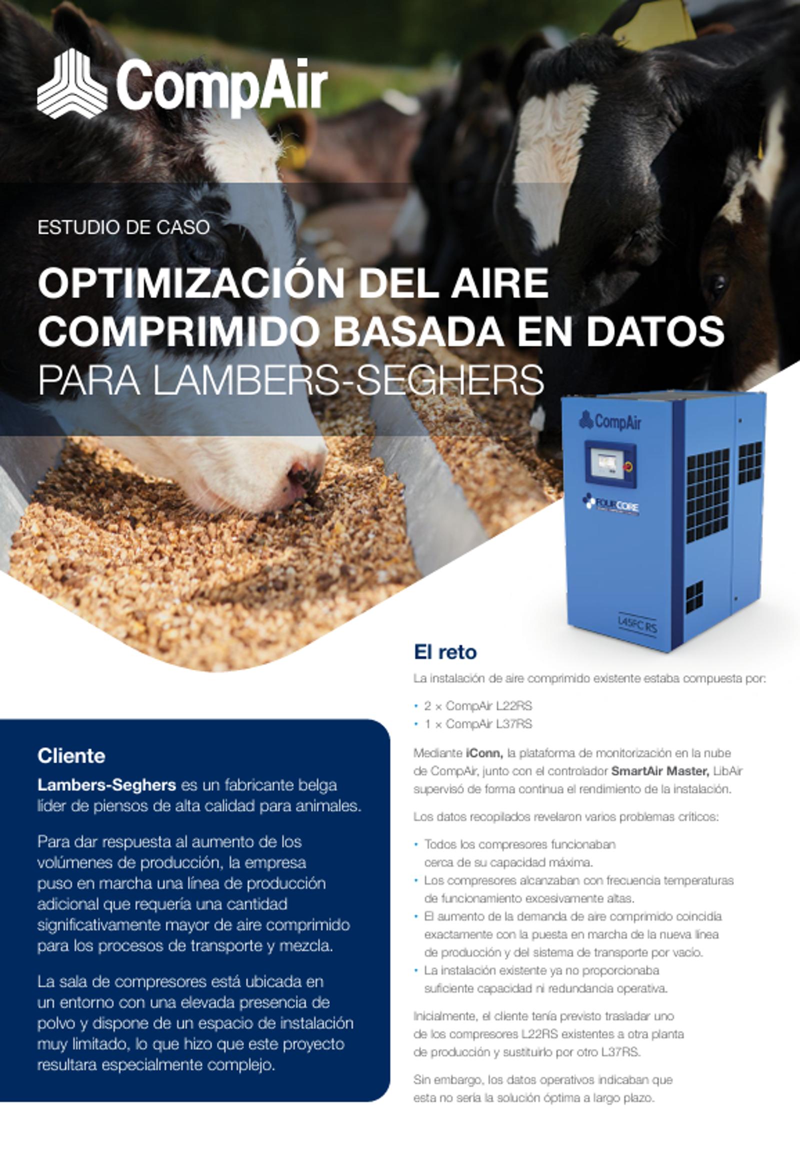 Lambers-Seghers mejora la fiabilidad de la producción mediante una optimización del aire comprimido basada en datos
